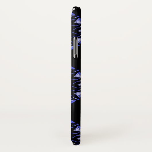 blauwe paisley apple iphone hoesje (Achterkant / rechts)