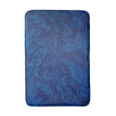 Blauwe paisley badmat (Voorkant Verticaal)