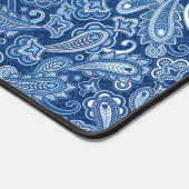 Blauwe Paisley Desk Mat (Hoek)
