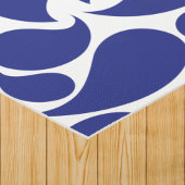 Blauwe Paisley op Witte Patroon Yoga Mat