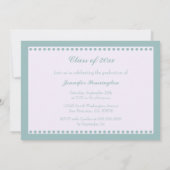 Blauwe paisleyfotograaf aankondiging (Achterkant)