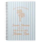 Blauwe Palm Springs Favoriete herinneringen met ve Notitieboek (Voorkant)
