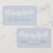 Blauwe palmen Silhouetten Visitekaartje (Voorkant / Achterkant)