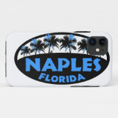 Blauwe palmen uit Napels Florida Case-Mate iPhone Case (Achterkant (horizontaal))