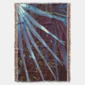Blauwe Palmetto Droom Deken (Voorkant Verticaal)