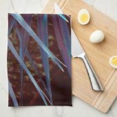 Blauwe Palmetto Droom Theedoek (Quarter Fold)