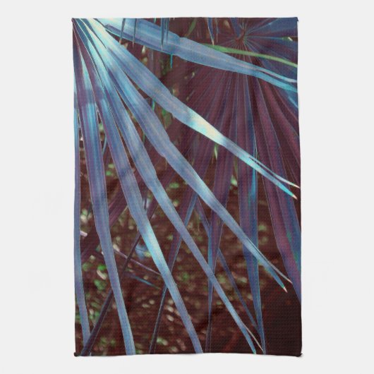 Blauwe Palmetto Droom Theedoek (Verticaal)