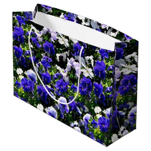 Blauwe panelen large cadeautasje (Achterkant Gekanteld)