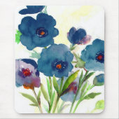 Blauwe panelen muismat (Voorkant)