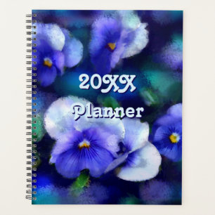 Blauwe Pansies Bloemen Bloemen Bloemen Pansy Blauw Planner