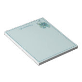  blauwe pansies in Victoriaans schoenen personalis Notitieblok (Schuin)