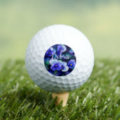 Blauwe Pansies Pansy Bloem Bloem Gepersonaliseerd Golfballen (Insitu Shirt)