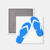 Blauwe pantoffels magneet (Voorkant / Achterkant)