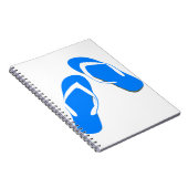 Blauwe pantoffels notitieboek (Rechterzijde)