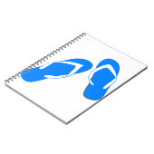 Blauwe pantoffels notitieboek (Linkerzijde)