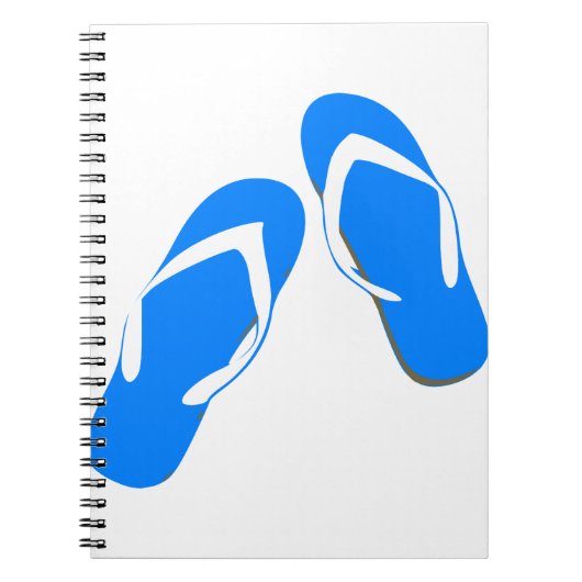 Blauwe pantoffels notitieboek (Voorkant)
