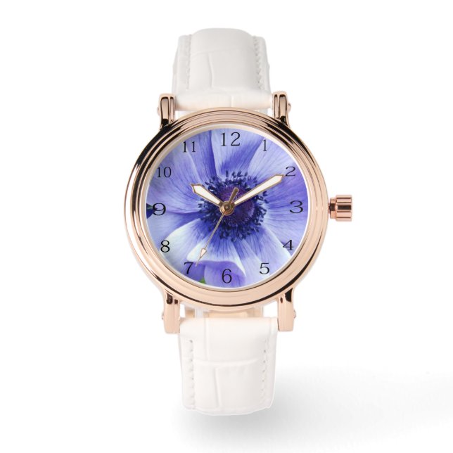 Blauwe Papaver,  Horloge (Voorkant)