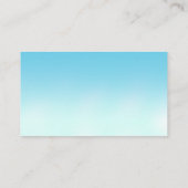 Blauwe papaver in Visitekaartje met buisjes (Achterkant)