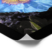 Blauwe papaver Poster Prints (Hoek)