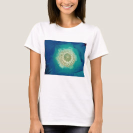 Blauwe papaver t-shirt