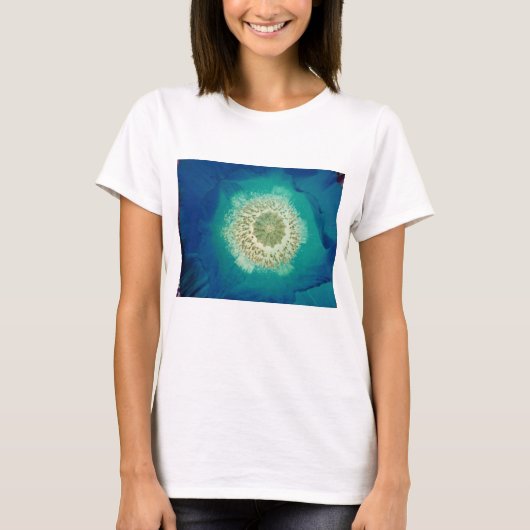 Blauwe papaver t-shirt (Voorkant)