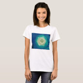 Blauwe papaver t-shirt (Voorkant volledig)