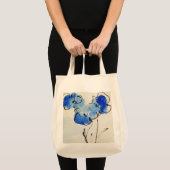 Blauwe papavers tote bag (Voorkant (product))