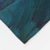 Blauwe papegaai fleece deken (Hoek)