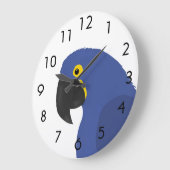 Blauwe papegaai grote klok (Hoek)