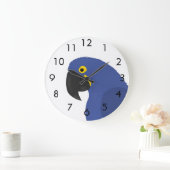 Blauwe papegaai grote klok (Huis)