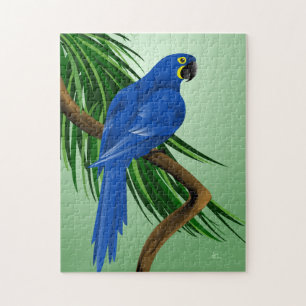 Blauwe papegaai - Hyacinth Macaws Legpuzzel