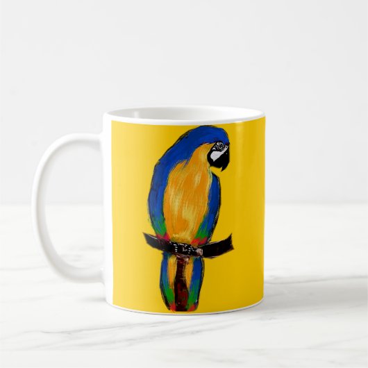 Blauwe Papegaai Koffiemok (Links)