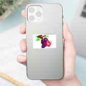 Blauwe papegaai sticker (Telefoon)