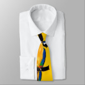 Blauwe Papegaai Stropdas (Gebonden)