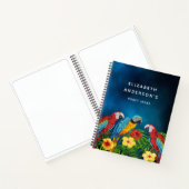 Blauwe papegaaien notitieboek (Binnen)
