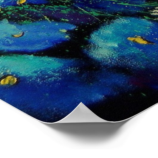 blauwe papegaaien poster (Hoek)