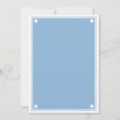 Blauwe Papel Picado bruids douche uitnodiging (Achterkant)