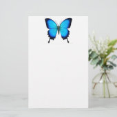 Blauwe papierbakkerij briefpapier (Staand voorkant)