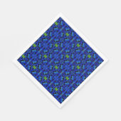 Blauwe papieren servetten (Hoek)