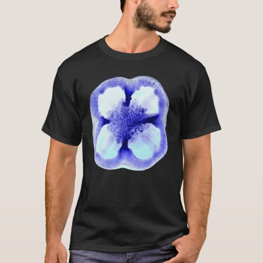 Blauwe paprika groente t-shirt (Voorkant)
