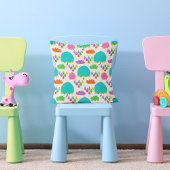 Blauwe paraplu's met wolken en regendruppels kussen