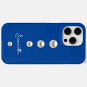 Blauwe parels Case-Mate iPhone case (Achterkant (horizontaal))