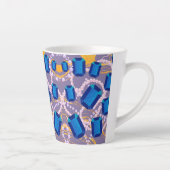 BLAUWE PARELTJES LATTE MOK (Rechts)