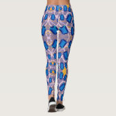 BLAUWE PARELTJES LEGGINGS (Achterkant)