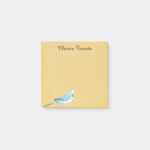 Blauwe parkiet met partijPet 3"x3" Post-it® notes