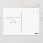 Blauwe Partij bij Mijn Wieg 1e Briefkaart van de P (Achterkant)