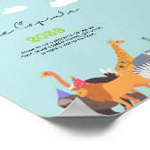 Blauwe Partij Dierenbescherming Tijdstip Capsule S Poster (Hoek)