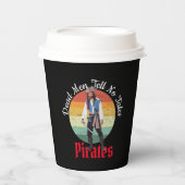 Blauwe Partij Piratenpapierbekertjes Papieren Bekers (Voorkant)