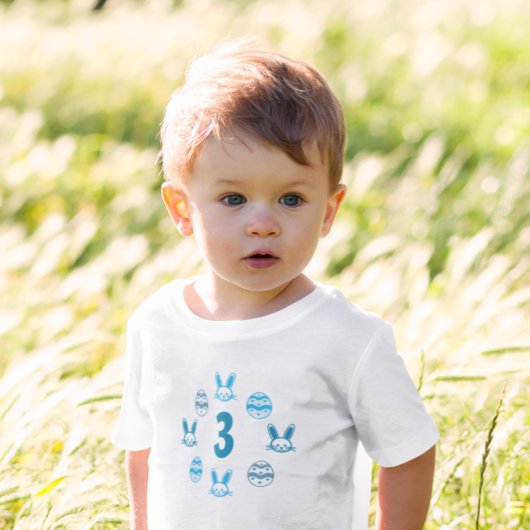 Blauwe Pasen 3e verjaardag Kinder Shirts