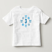 Blauwe Pasen 3e verjaardag Kinder Shirts (Voorkant)